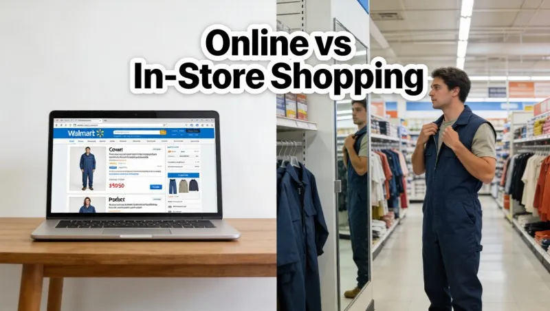 Online vs In-Store Walmart Coverall
